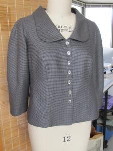 Silk and wool blend jacket from Sarah Veblen Jacket Workshop December 2013