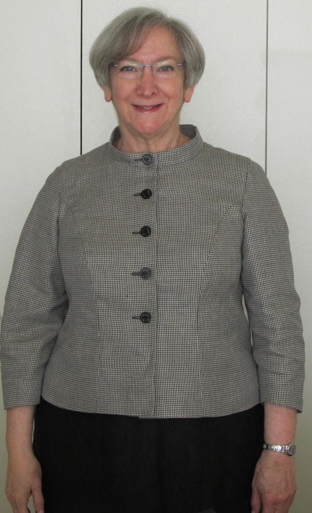 Houndstooth Linen Jacket